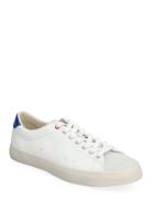Longwood Distressed Leather Sneaker Polo Ralph Lauren White