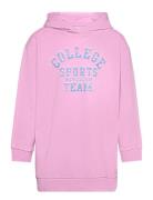 Nkfvalona Ls Long Boxy Sweat Wh Unb Name It Pink