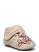 Hortensia Wool Slippers Melton Beige