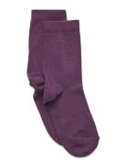 Cotton Socks Melton Purple