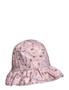 Bell Hat W/Print Melton Pink