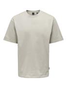 Onsfred Rlx Ss Tee ONLY & SONS Beige