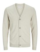 Jjeemil Knit Button Cardigan Noos Jack & J S Beige