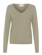 Crdela Knit Pullover Cream Green