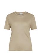 Vialexia O-Neck S/S T-Shirt - Noos Vila Beige