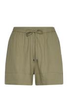 Fluid Shorts With Drawstring Mango Khaki