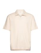 Regular-Fit Ribbed Cotton Polo Shirt Mango Cream