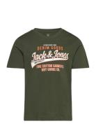 Jjelogo Tee Ss Ck 2Col 24/25 Noos Mni Jack & J S Khaki