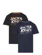 Jjluke Tee Ss Crew Neck 2Pk Mp Jnr Jack & J S Navy