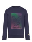 Dotted Eagle Graphic Sweatshirt Lyle & Scott Purple