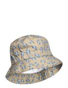 Bucket Hat W/Print Melton Beige