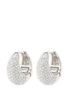 Focus Recycled Crystal Earrings Pilgrim Silver