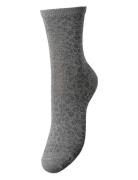 Pcsebby Glitter Long Aop Socks Noos Bc Pieces Grey