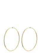 April Recycled Large Hoop Earrings Pilgrim Gold