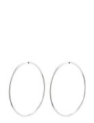 April Recycled Large Hoop Earrings Pilgrim Silver