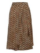 Printed Midi Recycled Polyester Wrap Skirt Scotch & Soda Patterned