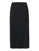 Kalinda Plisse Skirt Kaffe Black