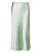 Midi Satin Skirt Mango Green