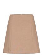 Slfrita Mw Short Skirt Camel Mel Noos Selected Femme Beige