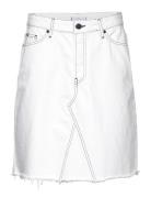 Dnm Rw A-Line Skirt Ecru Tommy Hilfiger White