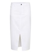 Kazelina Denim Skirt Kaffe White