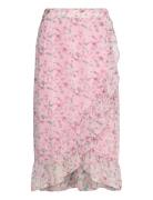 Vmsmilla H/W Wrap Skirt Wvn Ga Vero Moda Pink