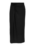 Vivase Hw Midi Skirt Vila Black