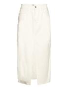 Gemma Rigid Denim Skirt Twist & Tango White