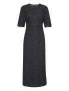 Rozeringz Ss Long Dress Gestuz Black