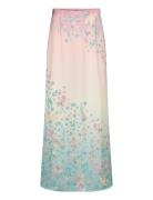 Tessa Satin Slip Maxi Skirt Malina Pink