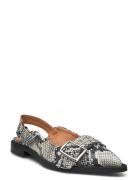 Saso Slingback Snake Pavement Black