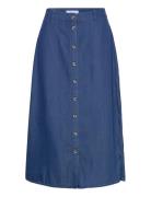 Vibista Midi Skirt Vila Blue