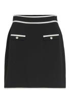 Visola Hw Short Contrast Skirt/Ka Vila Black