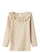 Nmfgago Kni Ls Slim Top Lil Lil'Atelier Beige