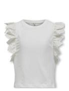 Kogbetty Life S/S Frill Top Jrs Kids Only White