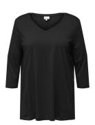 Carbonnie Life 3/4 V-Neck A-Shape Jrs ONLY Carmakoma Black