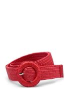 Solid Slim Zia Belt Becksöndergaard Red