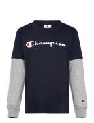 Long Sleeve T-Shirt Champion Navy