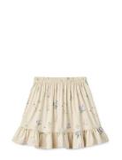 Hellvi Printed Skirt Liewood Cream