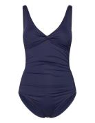 Simi Solid Swimsuit Recycled Panos Emporio Navy