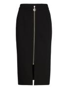 Jersey Skirt With Zipper Coster Copenhagen Black