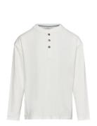 Long Sleeve Cotton T-Shirt Mango White