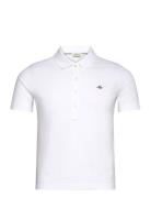 Emb Archive Shield Polo GANT White