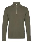 Half Zip Rib Knit Lindbergh Green