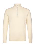 Half Zip Rib Knit Lindbergh Cream