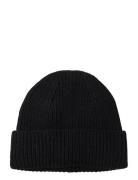 Short Rib Fold Cap Davida Cashmere Black