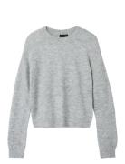 Nlflodet Ls Short Knit Noos LMTD Grey