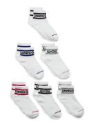 Converse Basic Wordamark Quarter Socks 6-Pack Converse White