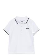 Short Sleeve Polo BOSS White