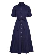 Tiered Cotton Shirtdress Polo Ralph Lauren Navy